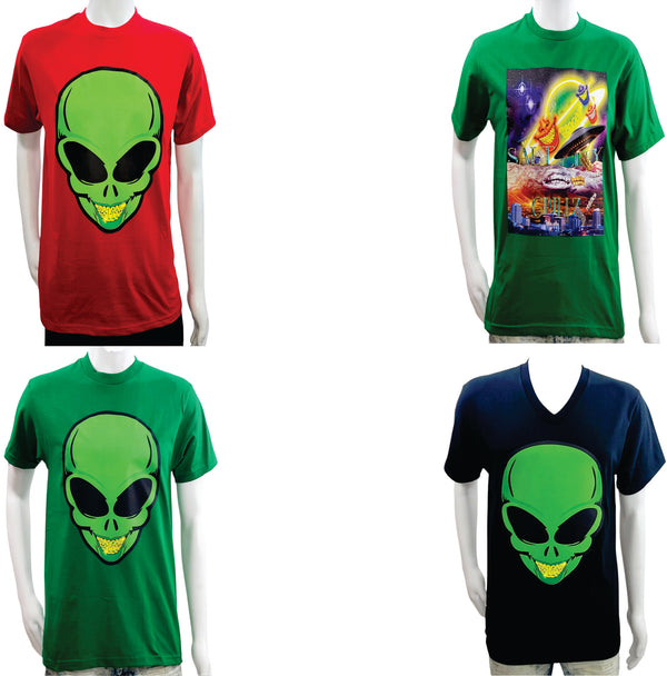 S.C.G Alien Head/Flying Saucer Tees